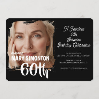 Lasst uns feiern! Eine fantastische 60er-Überrasch Einladung