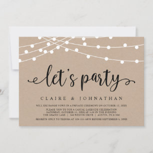 Lasst uns feiern, Hochzeitsfeier Party Celebration Einladung