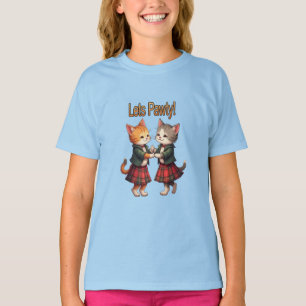 Lasst uns feiern Orangefarbene Katzen Tanzende Cei T-Shirt