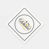 Lasst uns feiern serviette (Ecke)