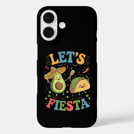 Lasst uns Fiesta Avocado und Tacos Cinco de Mayo Case-Mate iPhone Hülle (Rückseite)