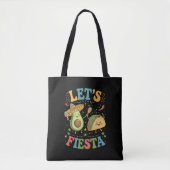 Lasst uns Fiesta Avocado und Tacos Cinco de Mayo Tasche (Vorderseite)