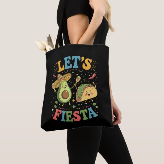 Lasst uns Fiesta Avocado und Tacos Cinco de Mayo Tasche (Von Nahem)