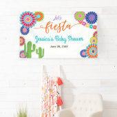 Lasst uns Fiesta Baby Duschbanner Mexican Cactus Banner (Insitu)