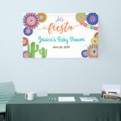 Lasst uns Fiesta Baby Duschbanner Mexican Cactus Banner (Messeveranstaltung)