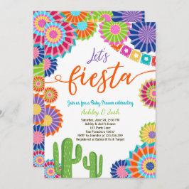 Lasst uns Fiesta Baby Dusche Einladung Mexican Cac