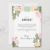 Lasst uns Fiesta Bachelorette Weekend Dankeschön-K Dankeskarte (Vorderseite)