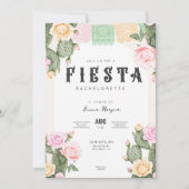 Lasst uns Fiesta Bachelorette Wochenende einladen Einladung (Vorderseite)