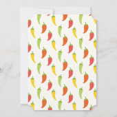 Lasst uns Fiesta Chili Pepper Birthday Party mache Einladung (Rückseite)