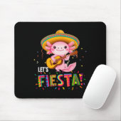 Lasst uns Fiesta Cinco De Mayo Axolotl Mit Sombrer Mousepad (Mit Mouse)