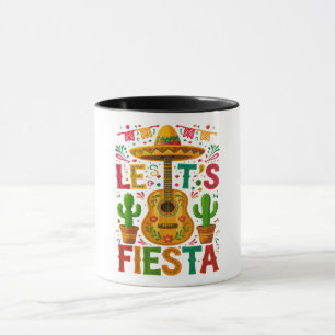 Lasst uns Fiesta Cinco De Mayo feiern Tasse