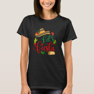 Lasst uns Fiesta Cinco De Mayo Lustige Mexikanisch T-Shirt