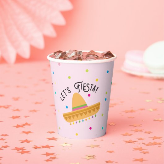 Lasst uns Fiesta Cinco De Mayo Papiertassen feiern Pappbecher (Insitu)
