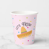 Lasst uns Fiesta Cinco De Mayo Papiertassen feiern Pappbecher (Vorderseite)