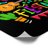 Lasst uns Fiesta Cinco De Mayo Party mexikanische  Poster (Ecke)