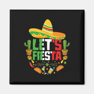 Lasst uns Fiesta Cinco De Mayo Spaß Mexikanisch Bu Magnet