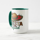Lasst uns Fiesta Cinco De Mayo Tasse – Buntes Mexi (Vorderseite Links)