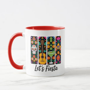 Lasst uns Fiesta Cinco De Mayo Tasse – Buntes Mexi
