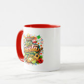 Lasst uns Fiesta Cinco De Mayo Tasse – Farbige Mex (Vorderseite Links)