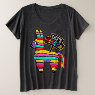 Lasst uns Fiesta Colorful Piñata T - Shirt
