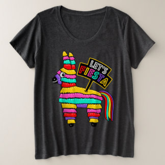 Lasst uns Fiesta Colorful Piñata T - Shirt