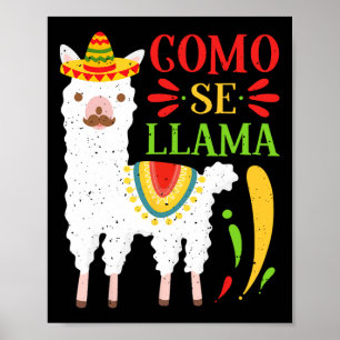 Lasst uns Fiesta Como Te Llamas Cinco De Mayo Como Poster