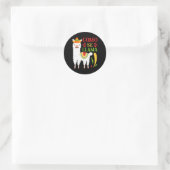Lasst uns Fiesta Como Te Llamas Cinco De Mayo Como Runder Aufkleber (Tasche)