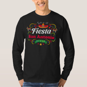 Lasst uns Fiesta Drinking Party San Antonio Cinco T-Shirt