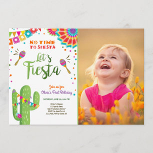 Lasst uns Fiesta Einladung mexikanische Geburtstag