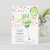 Lasst uns Fiesta-Engagement-Partei Einladung (Stehend Vorderseite)