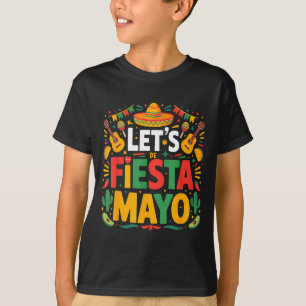 Lasst uns Fiesta feiern mexikanisch 5 de mayo lust T-Shirt