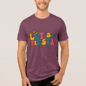 Lasst uns Fiesta feiern Tri-Blend Shirt (Vorderseite)