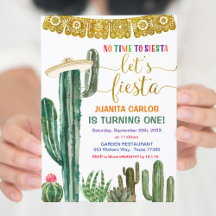 Lasst uns Fiesta Floral Cactus succulent Birthday