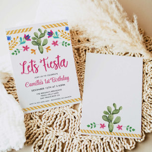 Lasst uns Fiesta Girl zum Geburtstag einladen Einladung