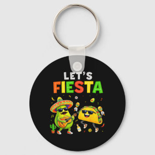 Lasst uns Fiesta Mexicaner Taco für Kinder Jungen  Schlüsselanhänger