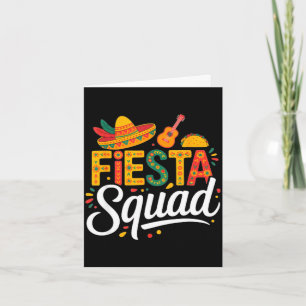 Lasst uns Fiesta Mexico Fiesta Squad Cinco de Mayo Karte