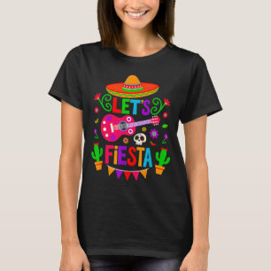 Lasst uns Fiesta Mexikanische Party 5 Cinco De May T-Shirt