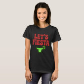Lasst uns Fiesta Minimal Typography T-Shirt (Vorne ganz)