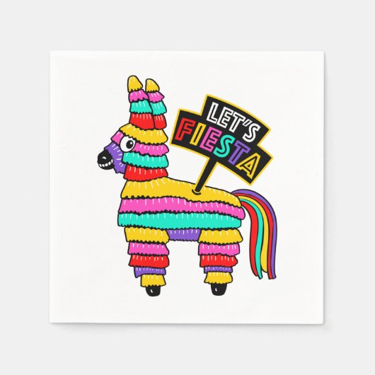 Lasst uns Fiesta Napkins Serviette (Vorderseite)