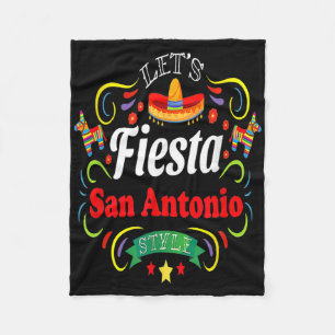 Lasst uns Fiesta Shirt trinken Party San Antonio C Fleecedecke