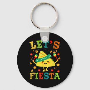 Lasst uns Fiesta Taco Cinco De Mayo Boys Men Kids Schlüsselanhänger