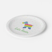 Lasst uns Fiesta-Teller machen Pappteller (Schrägansicht)