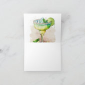 Lasst uns Fiesta Tequila Brautparty Dankeskarte (Innenseite)