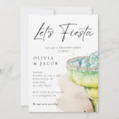 Lasst uns Fiesta Tequila Engagement Party machen Einladung (Vorderseite)