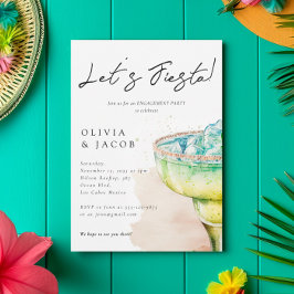 Lasst uns Fiesta Tequila Engagement Party machen Einladung