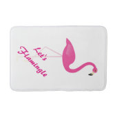 Lasst uns Flamingle Bath Matt Badematte (Vorderseite)