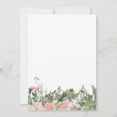 Lasst uns Flamingle-Brautparty Einladung (Rückseite)