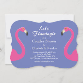 Lasst uns Flamingle Couple's Dusche einladen - lil Einladung