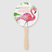 Lasst uns Flamingle Fächer (Vorderseite)