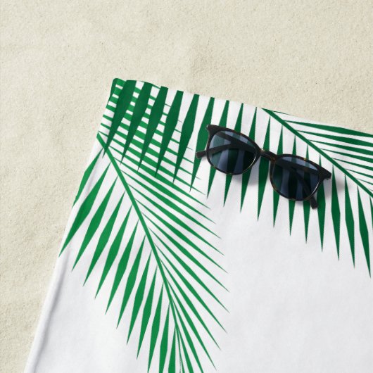 Lasst uns Flamingle Flamingo Beach Handtuch (Beispiel)